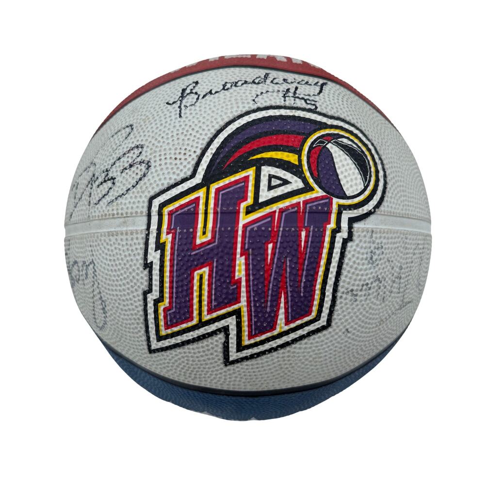 Harlem Wizards signed autographed multiple signatures basketball 10"